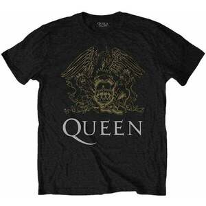 Queen Tricou Crest Unisex Black 2XL imagine