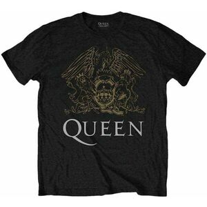 Queen Tricou Crest Unisex Black L imagine