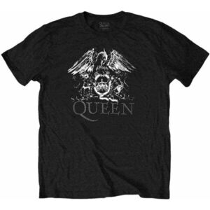 Queen Tricou Crest Logo Unisex Black 2XL imagine