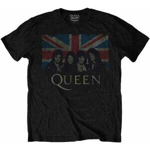 Queen Tricou Vintage Union Jack Unisex Black XL imagine