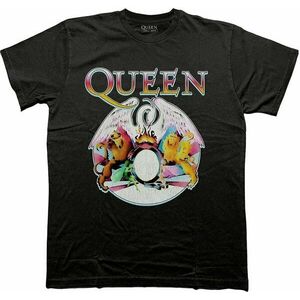 Queen Tricou Multi Colour Crest Unisex Black 2XL imagine