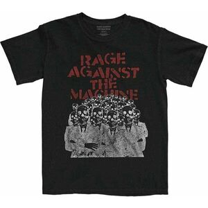 Rage Against The Machine Tricou Crowd Masks Unisex Black XL imagine