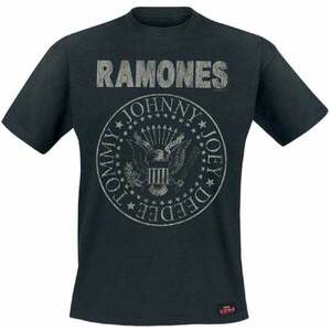 Ramones Tricou Seal Hey Ho Unisex Black XL imagine