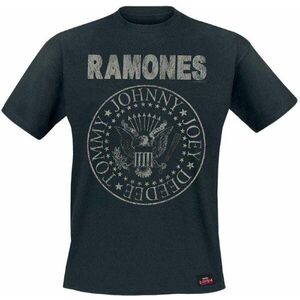 Ramones Tricou Seal Hey Ho Unisex Black S imagine