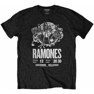 Ramones Tricou Belgique Unisex Black 2XL imagine