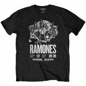 Ramones Tricou Belgique Unisex Black M imagine