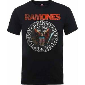 Ramones Tricou Vintage Eagle Seal Unisex Black 2XL imagine