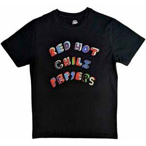 Red Hot Chili Peppers Tricou Colourful Letters Unisex Black 2XL imagine