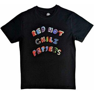 Red Hot Chili Peppers Tricou Colourful Letters Unisex Black L imagine