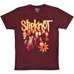 Slipknot Tricou The End So Far Group Photo Tribal S Nonogram Unisex Maroon Red 2XL imagine