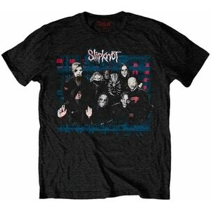 Slipknot Tricou WANYK Glitch Group Unisex Black 2XL imagine