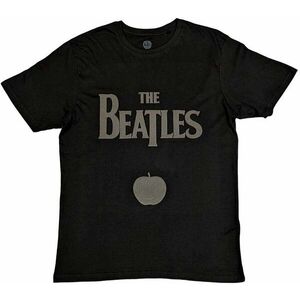 The Beatles Tricou Drop T Logo & Apple Unisex Black 2XL imagine