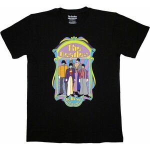 The Beatles Tricou Yellow Submarine Sub Band Frame v2 Unisex Black 2XL imagine