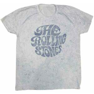 The Rolling Stones Tricou 70's Logo Unisex Dip-Dye on White 2XL imagine