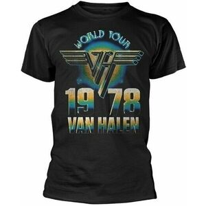 Van Halen Tricou World Tour '78 Unisex Black XL imagine