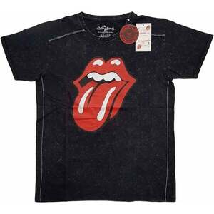 The Rolling Stones Tricou Classic Tongue (Wash Collection) Unisex Black L imagine