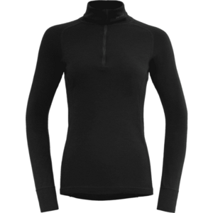 Devold Duo Active Merino 205 Zip Neck Woman Black XS Lenjerie termică imagine