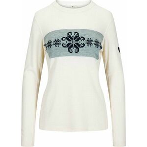 Dale of Norway Falkeberg Womens Crew Neck Baselayer Off White/Navy XS Pulover imagine