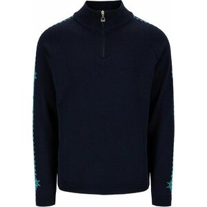 Dale of Norway Geilo Mens Merino Wool Sweater Marine/Peacock L Pulover imagine