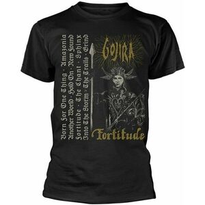 Gojira Tricou Fortitude Tracklist Unisex Black S imagine