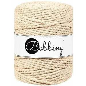 Bobbiny 3PLY Macrame Rope 5 mm 100 m Golden Warm Beige Șnur imagine