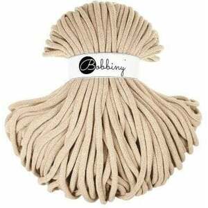 Bobbiny Jumbo 9 mm 100 m Golden Warm Beige Șnur imagine