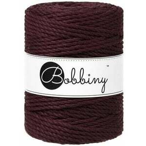 Bobbiny 3PLY Macrame Rope 5 mm 100 m Burgundy Șnur imagine