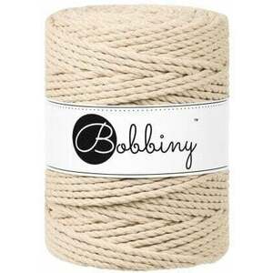 Bobbiny 3PLY Macrame Rope 5 mm 100 m Warm Beige Șnur imagine