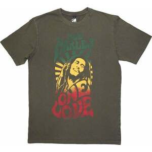 Bob Marley Tricou One Love Gradient Stone Wash Unisex Verde S imagine