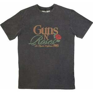 Guns N' Roses Tricou California 1985 Stone Wash Unisex Gri cărbune S imagine