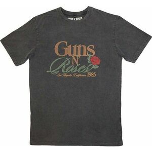 Guns N' Roses Tricou California 1985 Stone Wash Unisex Gri cărbune M imagine