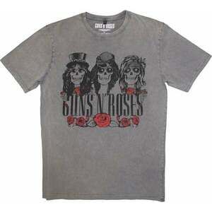 Guns N' Roses Tricou Hell Group Stone Wash Unisex Gri S imagine