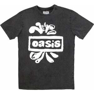 Oasis Tricou Logo Splat Stone Wash Unisex Gri cărbune S imagine