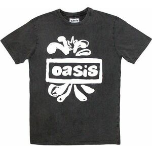 Oasis Tricou Logo Splat Stone Wash Unisex Gri cărbune XL imagine