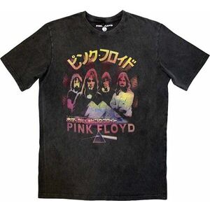 Pink Floyd Tricou Japan Poster Stone Wash Unisex Gri cărbune S imagine