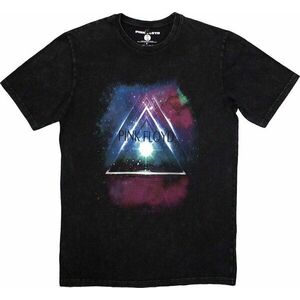 Pink Floyd Tricou Space Prism Stone Wash Unisex Black M imagine