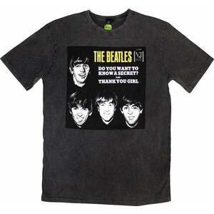 The Beatles Tricou VJ Secret Sleeve Stone Wash Unisex Gri cărbune S imagine