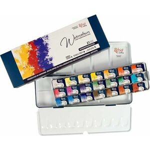 Rosa 3403221 Set de vopsele acuarela Monopigmented 21 x 2, 5 ml imagine