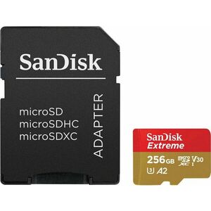 SanDisk Extreme microSDXC 256 GB + SD Micro SDXC 256 GB Carduri de memorie imagine