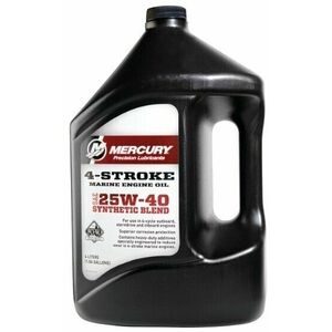 Mercury 4-Stroke Marine Engine Oil Synthetic Blend 25W-40 4 L Ulei motor barca 4 timpi imagine