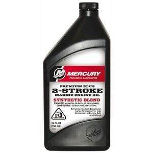 Mercury Premium Plus 2-Stroke Marine Engine Oil Synthetic Blend 1 L Ulei motor barca 2 timpi imagine