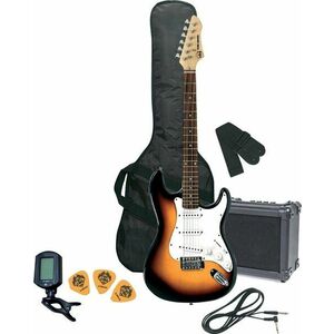 GEWA E-Guitar RC-100 Set 3-Tone Sunburst Chitară electrică imagine