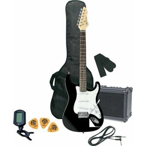 GEWA E-Guitar RC-100 Set Black Chitară electrică imagine