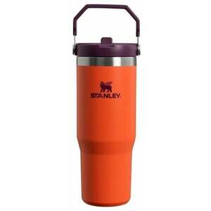 Stanley IceFlow Flip Straw Tumbler Tigerlily Plum 890 ml Balon termic imagine