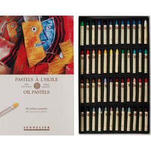 Sennelier 62.3941 Set de pasteluri în ulei Basic Shades 48 buc imagine