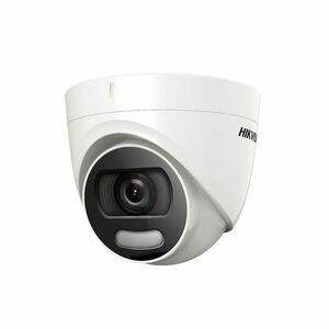 Camera supraveghere Dome Hikvision ColorVu DS-2CE72HFT-E, 5 MP, lumina alba 20 m, 2.8 mm, PoC imagine