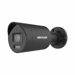 Camera supraveghere exterior IP Hikvision ColorVu DS-2CD2087G2H-LIU EF, 2.8 mm, 8 MP, IR/lumina alba 40 m, slot card, microfon, negru, PoE imagine