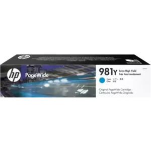 Cartus Inkjet HP 981Y PageWide Cyan 16K imagine