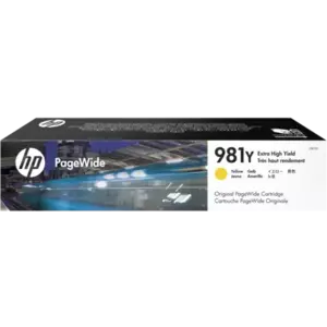 Cartus Inkjet HP 981Y PageWide Yellow 16K imagine