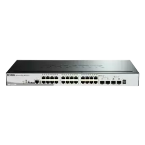 Switch D-Link DGS-1510-28P cu management cu PoE 24x1000Mbps-RJ45 + 2xSFP + 2x10GbE SFP imagine